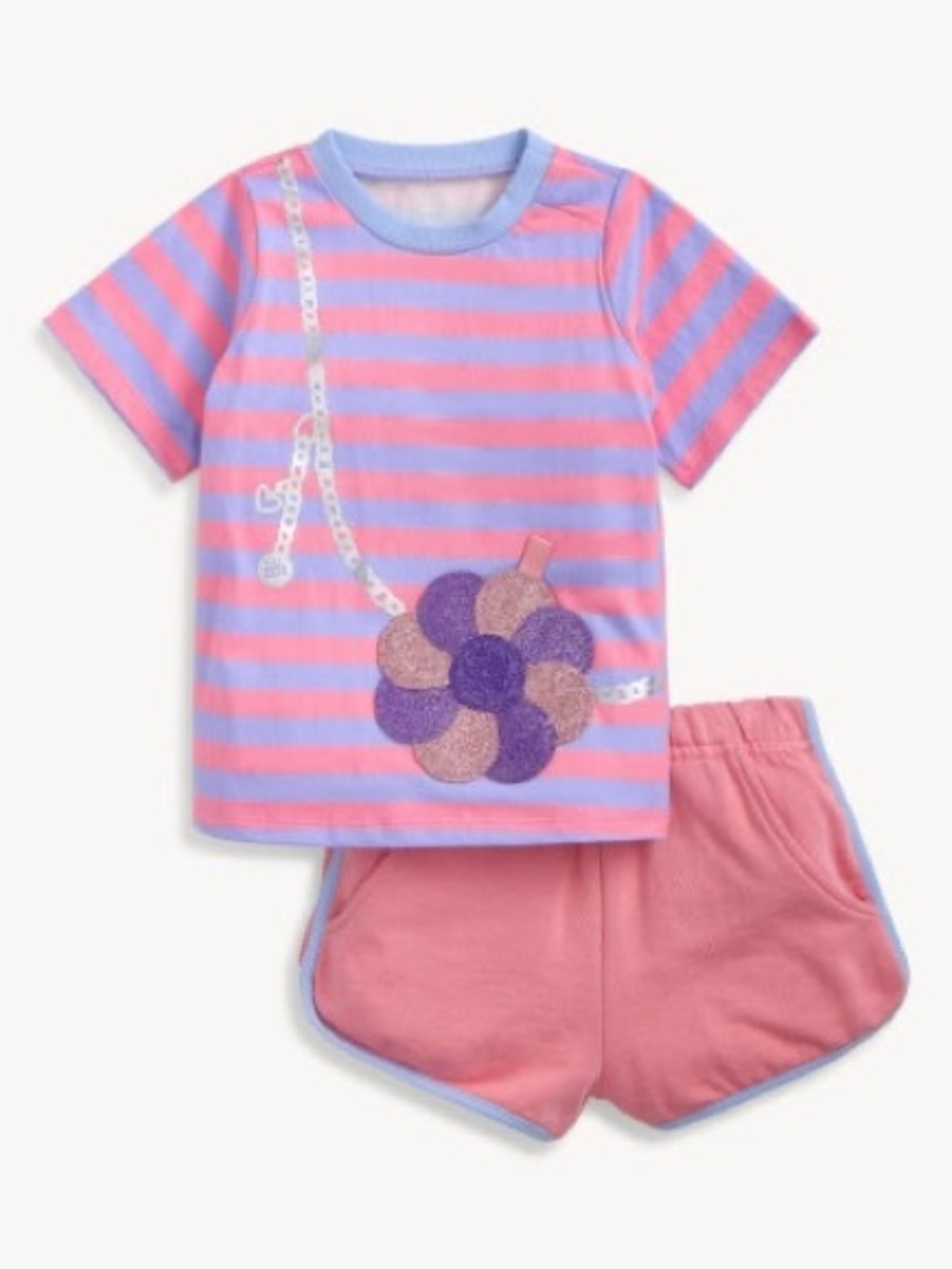 Magnetic Me | Peek-A-Pocket T-Shirt & Shorts Set - Flower Power
